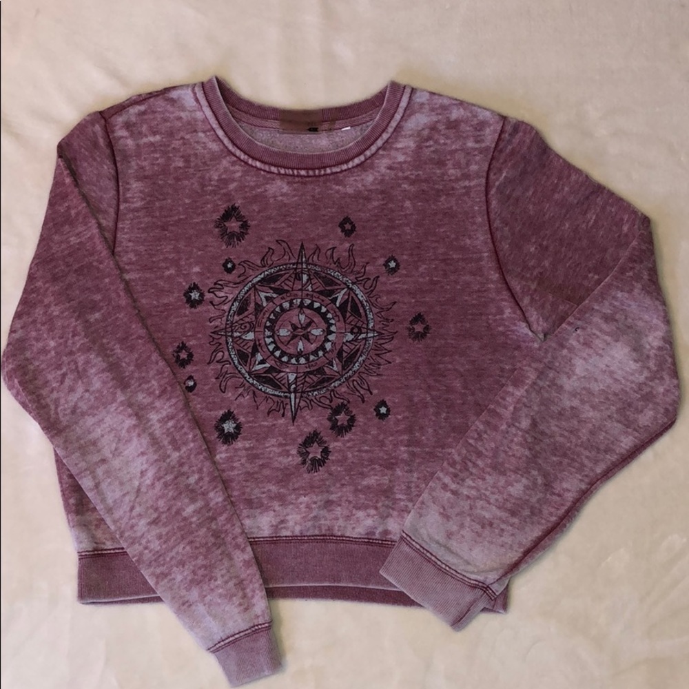 LA Hearts Compass Crewneck Sweater